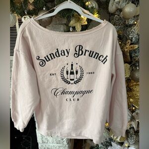 Sunday Brunch Pink Sweatshirt